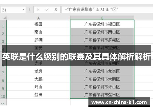 英联是什么级别的联赛及其具体解析解析